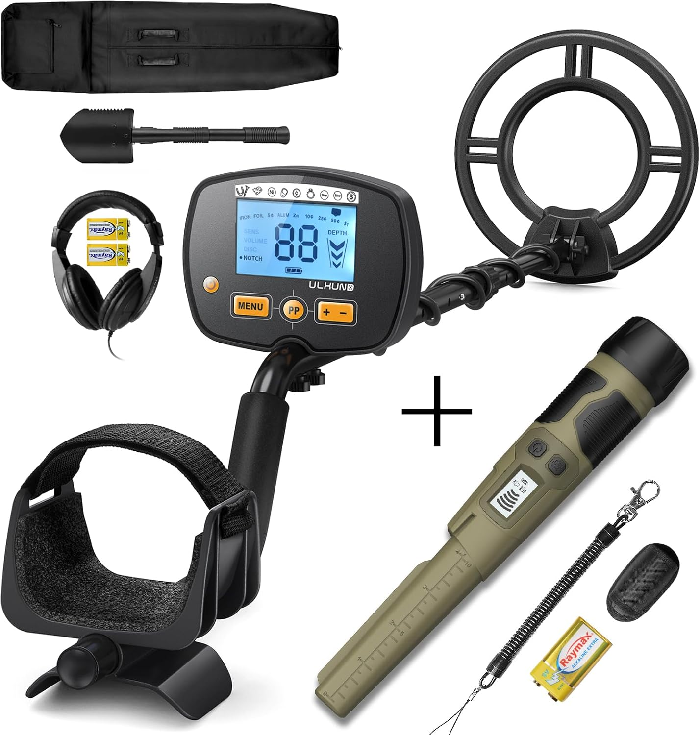 ULHUND Metal Detector+Metal Detector Pinpointer