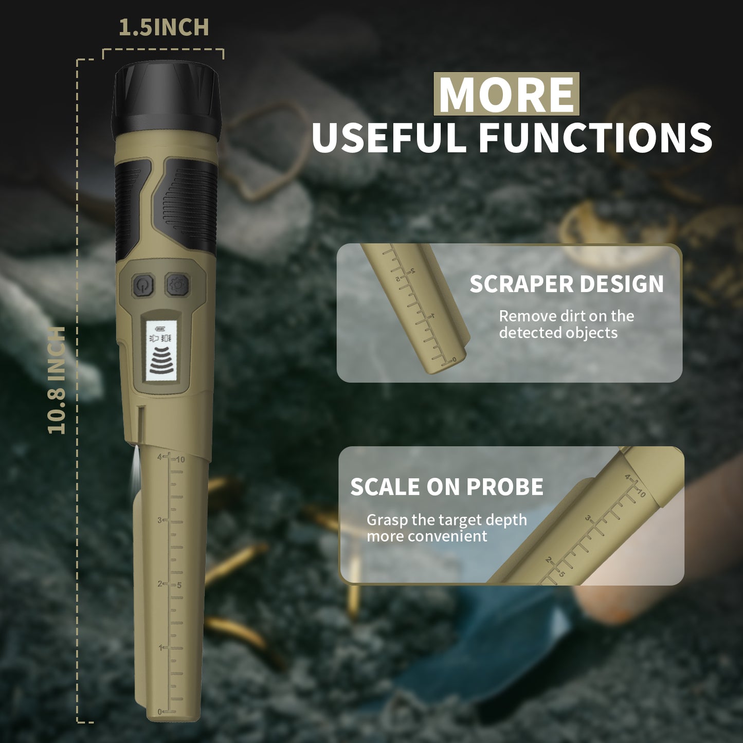 ULHUND Metal Detector+Metal Detector Pinpointer