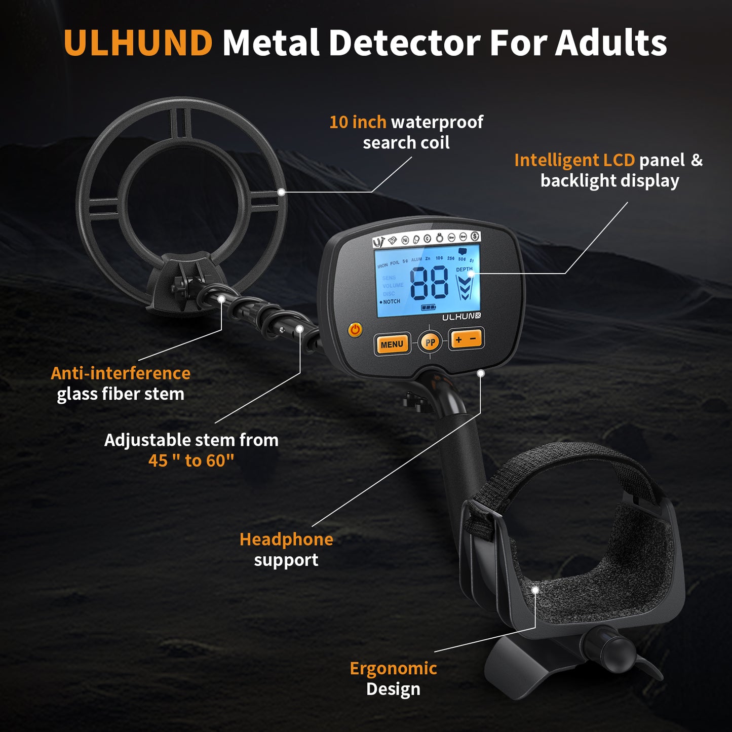 ULHUND Metal Detector - 1701